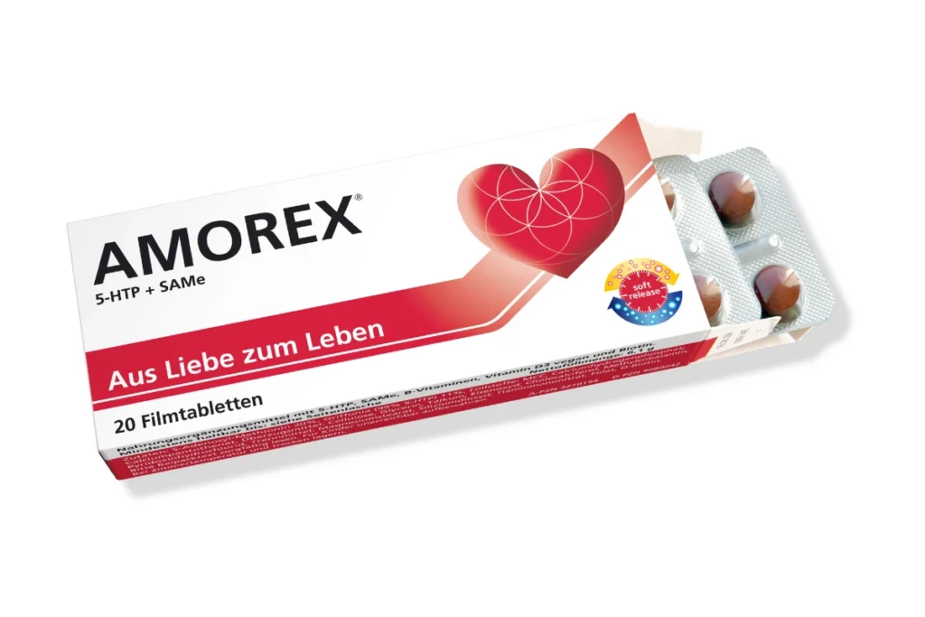 Geöffnete Amorex Packung