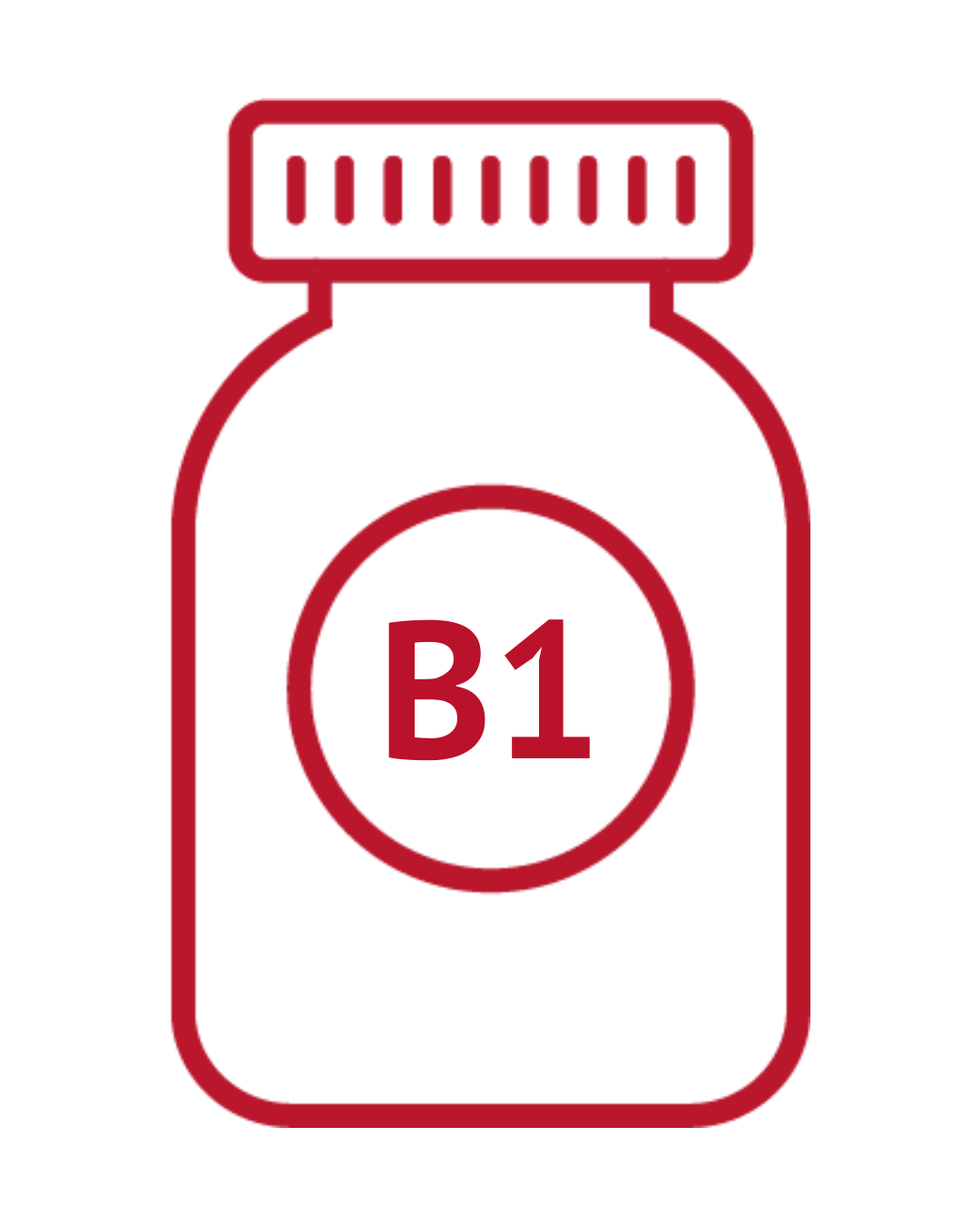 Grafik: Fläschchen mit Vitamin B1